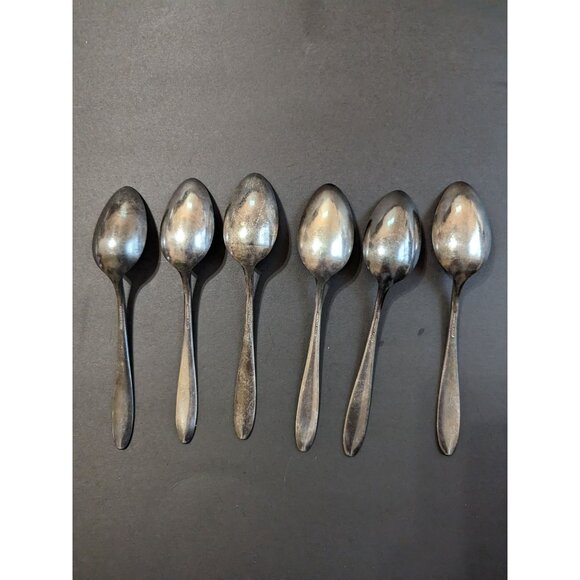 vintage Oneida Bird of Paradise 1923 Community silver plate  Teaspoons set of  6 - Picture 5 of 9